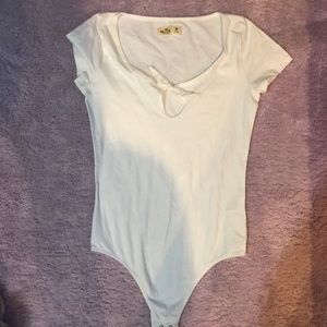 White short sleeve Hollister body suit